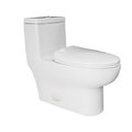 Innoci-Usa Contour 1-piece 0.8/1.28 GPF High Efficiency Dual Flush Elongated Toilet in White, Seat Included 81273i